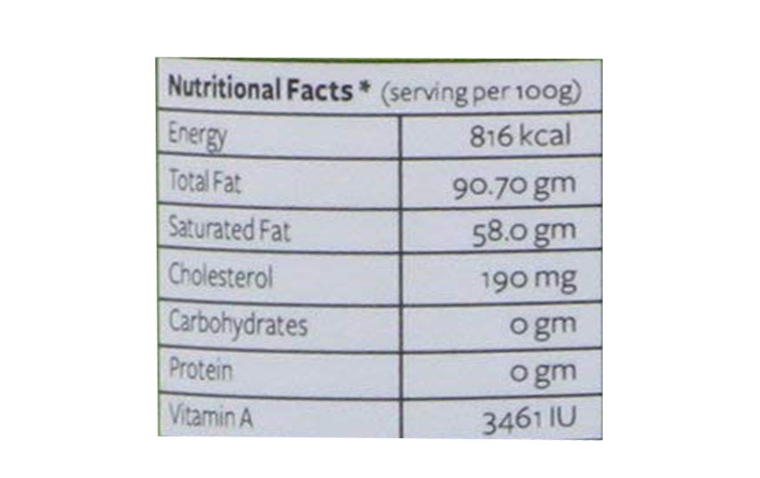 Nutty Yogi Pure Cow Ghee    Glass Jar  250 grams